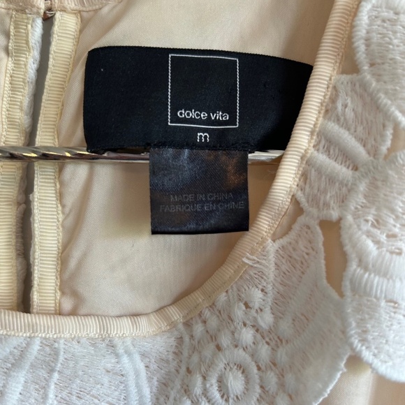 Layered lace tank top by Dolce Vita, Ivory, size M - Picture 4 of 7